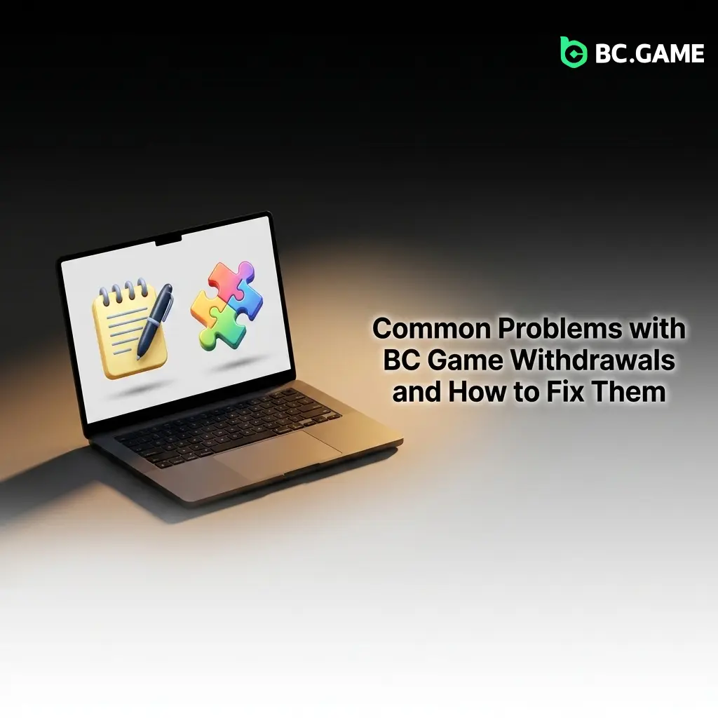 BC Game withdrawal issues including pending requests, incorrect details, bonus blocks, minimum limits, and security holds